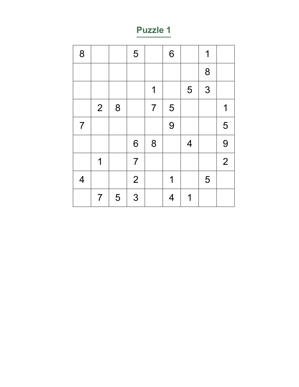 Large-Print Sudoku — 100 Puzzles — 1