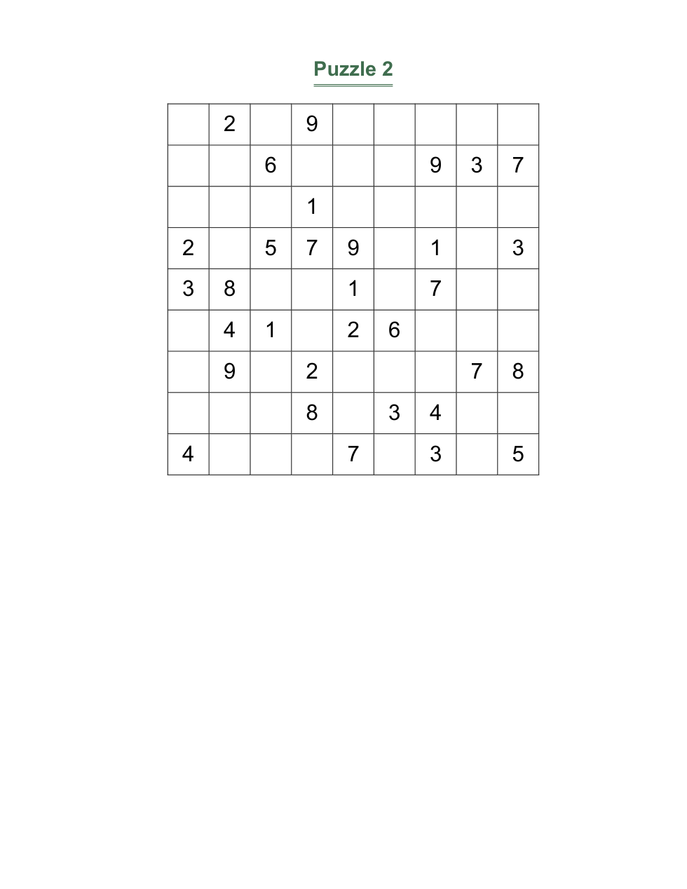 Large-Print Sudoku — 100 Puzzles — 2