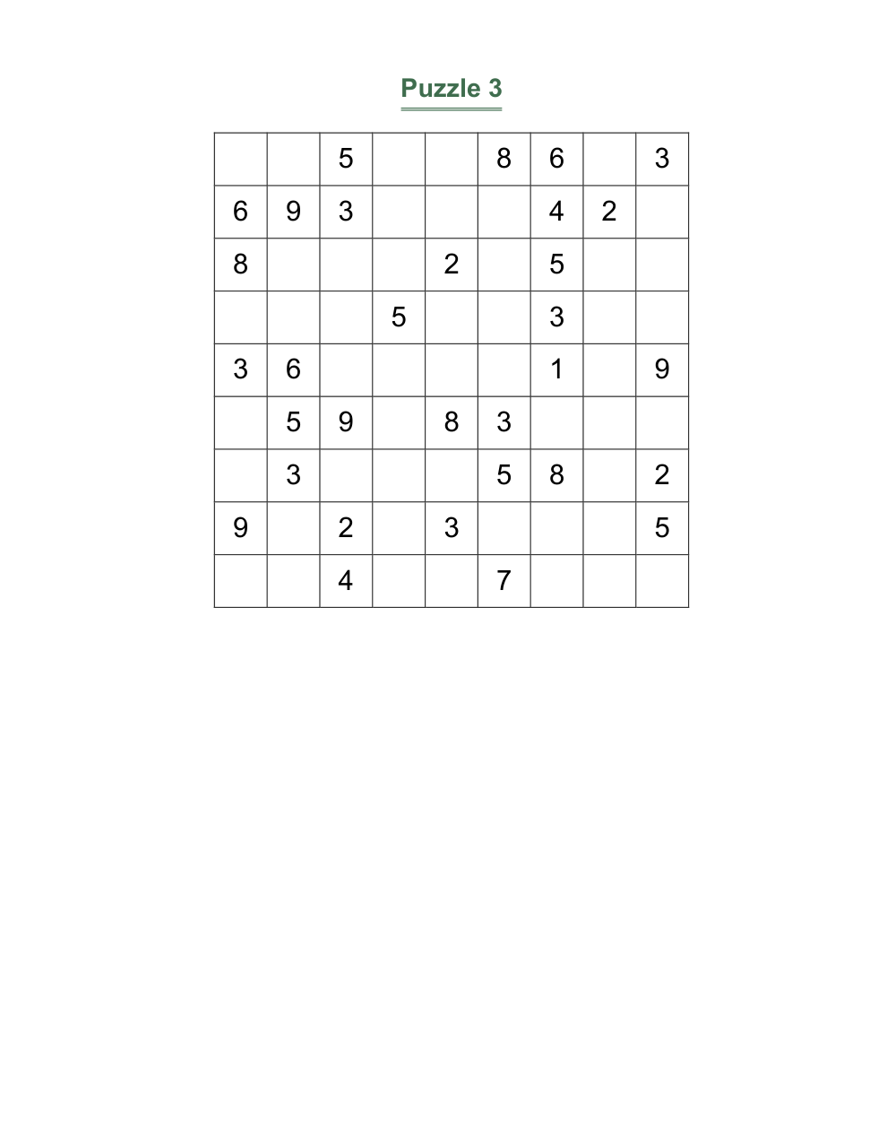 Large-Print Sudoku — 100 Puzzles — 3